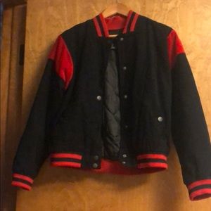 Red and black jacket